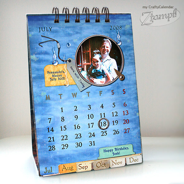 My Mini Crafty Calendar (Close Up)