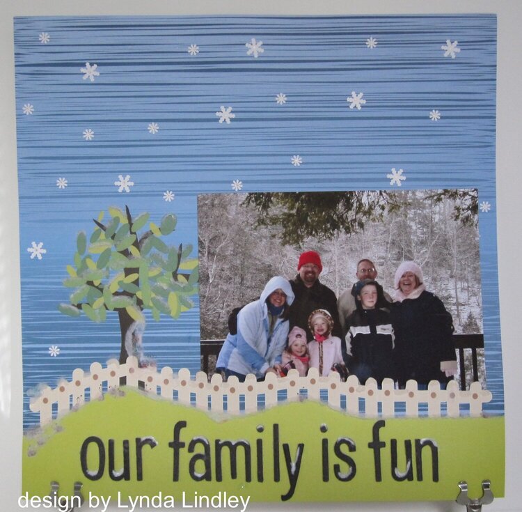 our family is fun by Lynda featuring Kiki Art