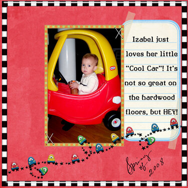 Izabel and her Cool Car