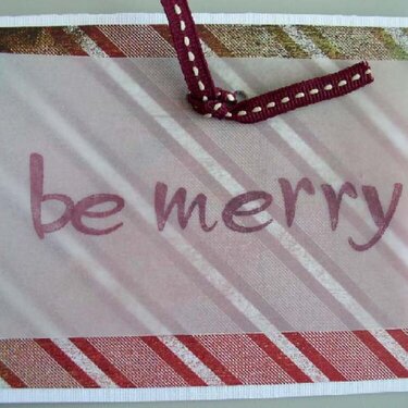 Technique Tuesday Be Merry card