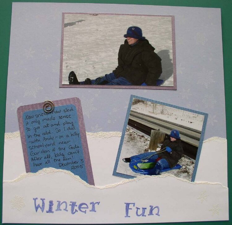 winter fun - left