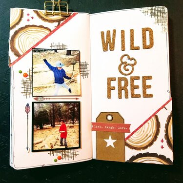 Travelers Notebook &quot;Wild and Free&quot;