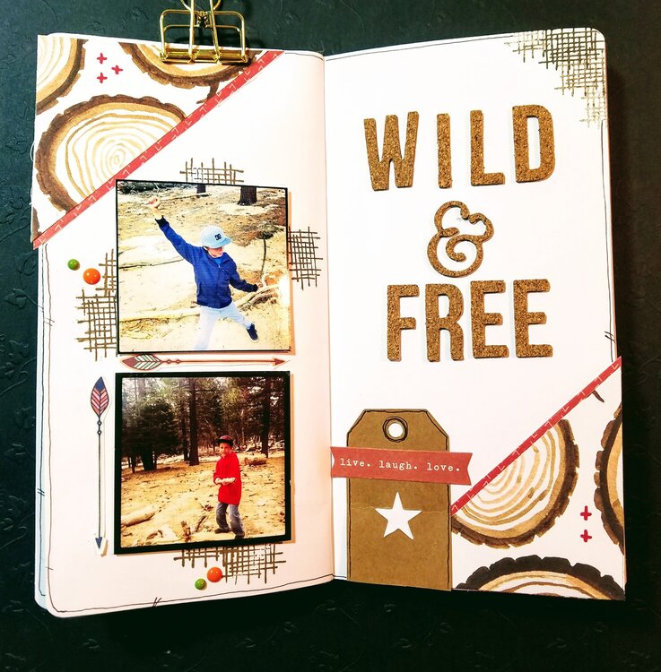 Travelers Notebook &quot;Wild and Free&quot;
