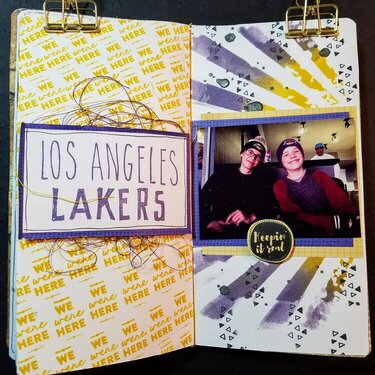 Travelers Notebook &quot;LA Lakers&quot;