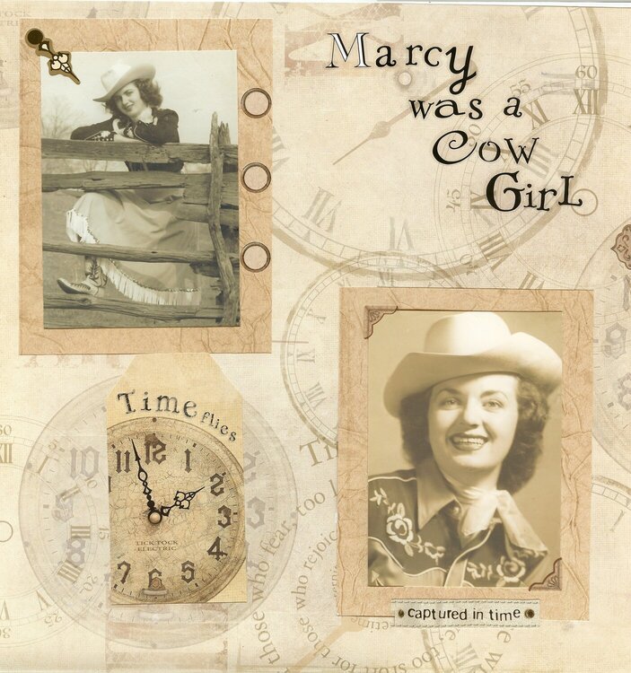 Marcy was a cowgirl