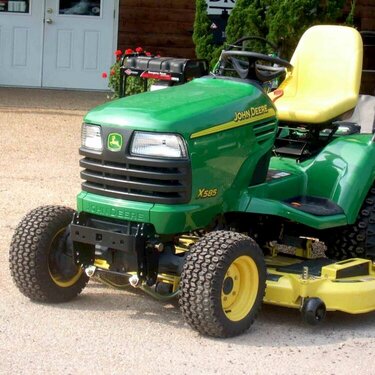 1. Green Riding Lawn mower-5pts