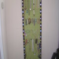 Painted peg board - to hang jewelry