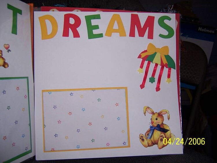 Sue&#039;s scrapbook - Sweet Dreams pg 2