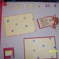 Sue Scrapbook - Cute as a button pg 1