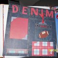 Sue's scrapbook - Denim Days pg 1