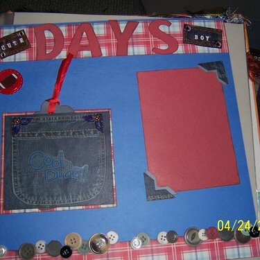 Sue&#039;s scrapbook - Denim Days pg 2