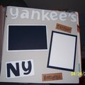 Sue's scrapbook - Yankee's Newest Fan pg 1