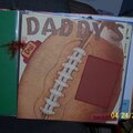 Sue's scrapbook - Daddy's little Football pg 1