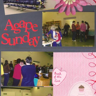 Agape Sunday 1/09