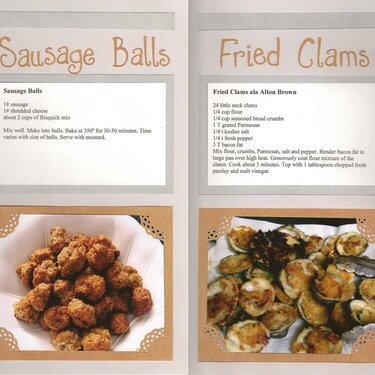 Sausage Balls &amp; Fried Clams