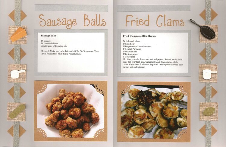 Sausage Balls &amp; Fried Clams