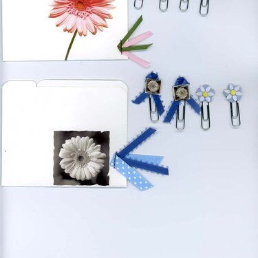 Flower paperclips