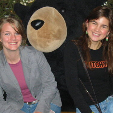 Daughter and friend at Amicalola Falls-Fall 2004