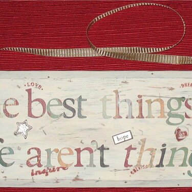 The best things in life aren&#039;t things
