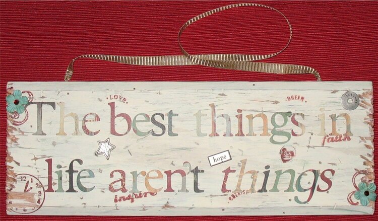 The best things in life aren&#039;t things