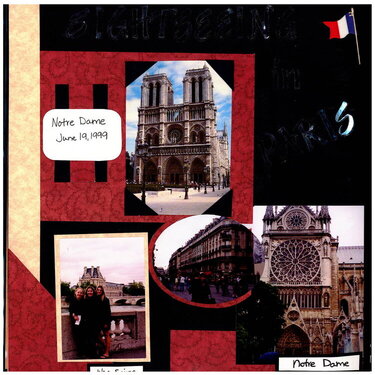 Sightseeing in Paris (Left Page)
