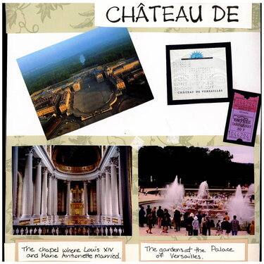 Chateau de Versailles (Left Page)