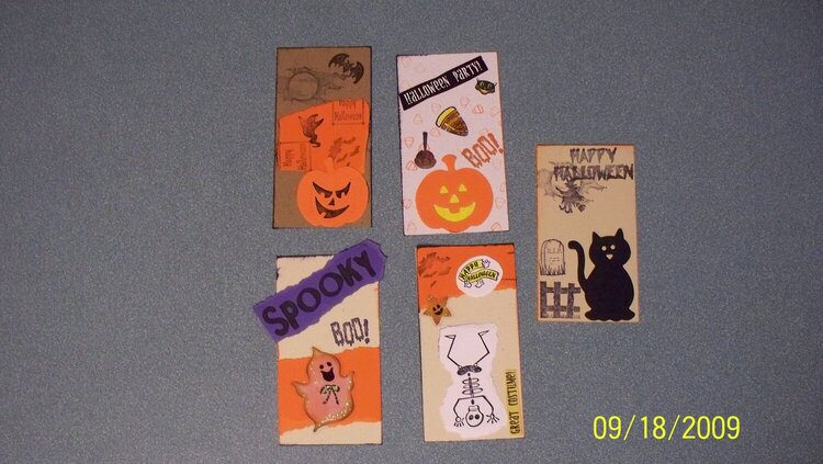 Halloween Tags for my swap