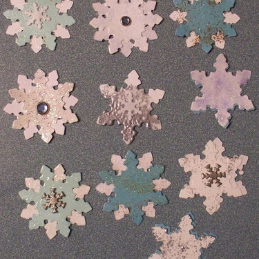 Snowflakes for die cut swap