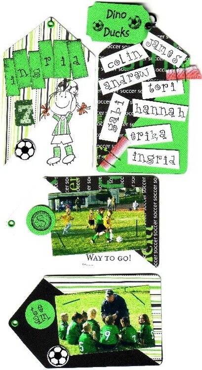 Soccer Tag Memory Book