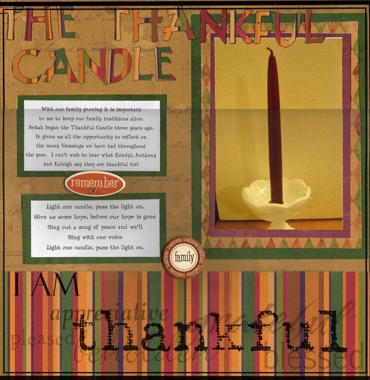 The Thankful Candle