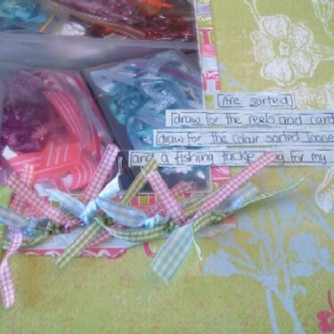 My ribbons journaling detail