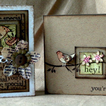 Bird inch cards