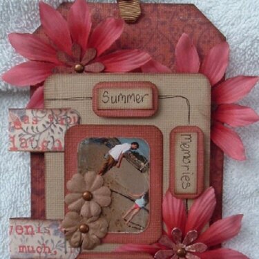 summer memories tag front