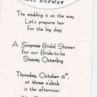 Shower Invite