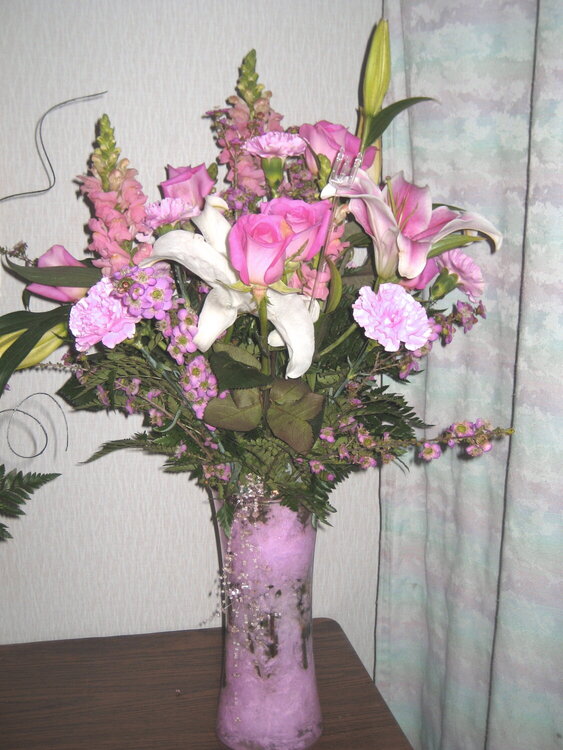 Flowers for the Pink Bird!