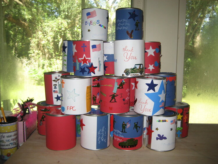 Paint Cans for Soldiers in Afghanistan