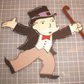 Monopoly Man Paper Piecing