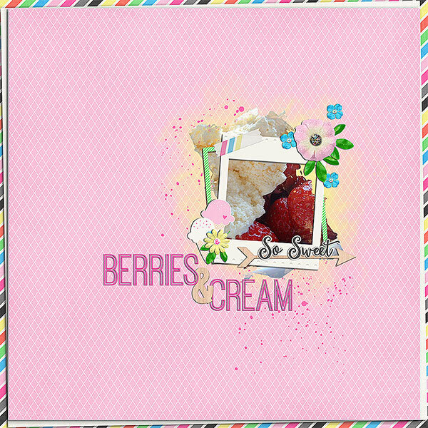 berries and cream
