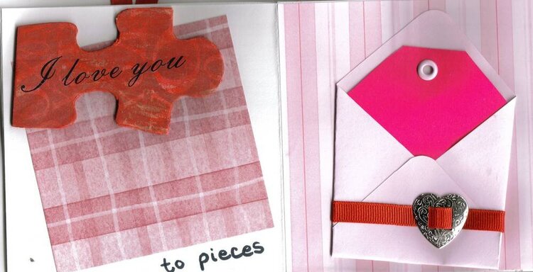 Love (Valentine) Accordian Album Page 3 and 4