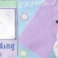 Handmade SNOW mini scrapbook album (7