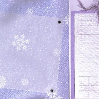 Handmade SNOW mini scrapbook album (7