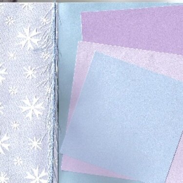 Handmade SNOW mini scrapbook album (7