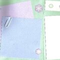 Handmade SNOW mini scrapbook album (7