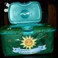 Baby Wipes Container Front- Lid orpen