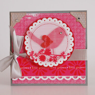 Little Birdie Love card LYB Sweet Love collection