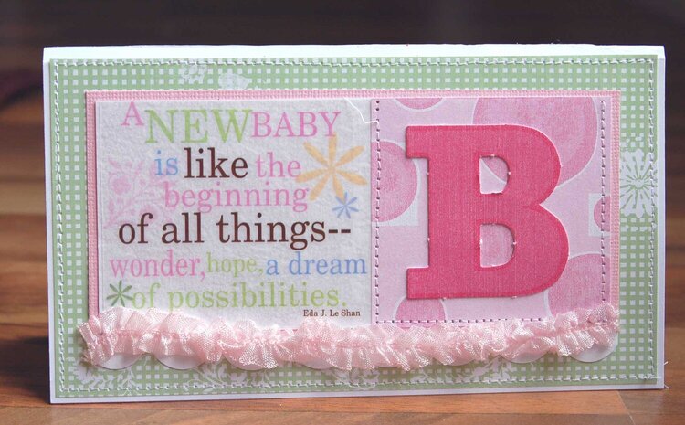 B is for Baby card *Deja Views*