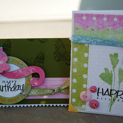 Birthday card set *Little Yellow Bicycle*