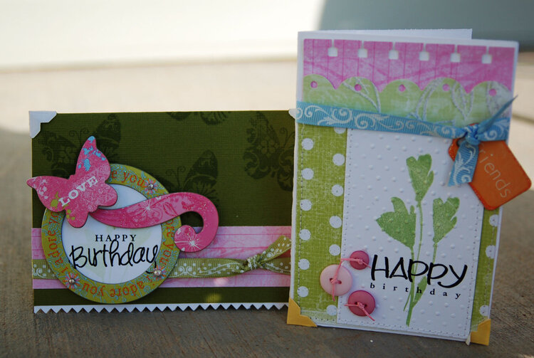 Birthday card set *Little Yellow Bicycle*