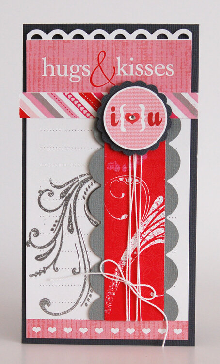 Hugs &amp; Kisses card LYB Sweet Love collection