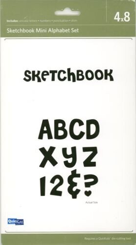 QuicKutz Sketchbook Mini Alphabet